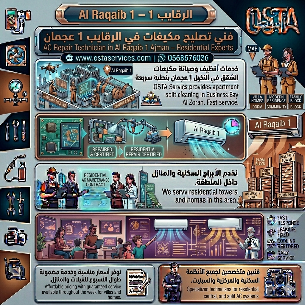 تصليح مكيفات مركزية في الحليو 2 عجمان 